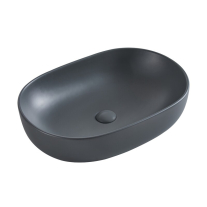 Lavoar pe blat Fluminia, Odera, oval, 60 x 41.5 cm, gri închis